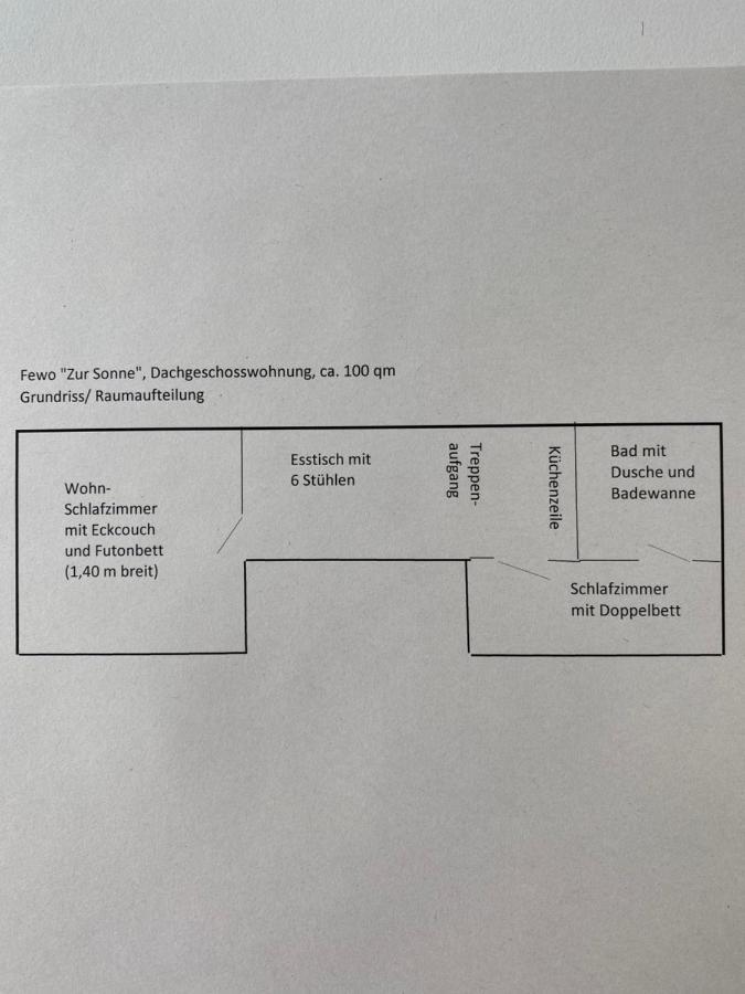 Ferienwohnung „Zur Sonne“ Niederzimmern Exteriér fotografie